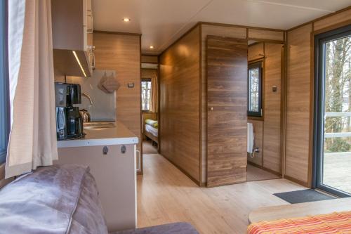virtuve, Mobilheime am See in Lychen