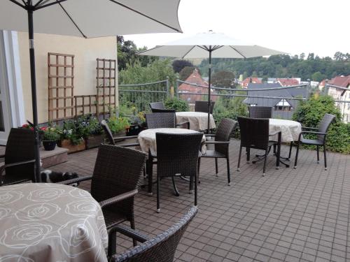 陽台/露台, 城堡酒店 (Hotel am Schloss) in 迪波爾迪斯瓦爾德