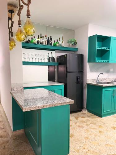 Kitchen, Hotel CastilloMar in Castillogrande