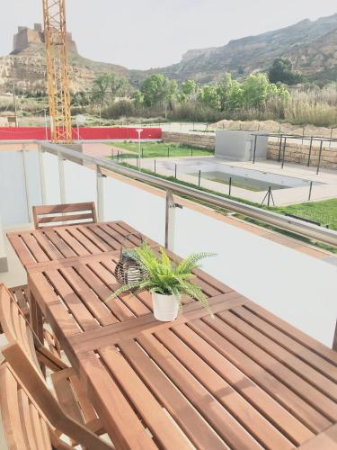 Erkély/terasz, Precioso Piso Monzón Terraza, PARKING,PISCINA,zona de juegos (Precioso Piso Monzon Terraza, PARKING,PISCINA,zona de juegos) in Monzon