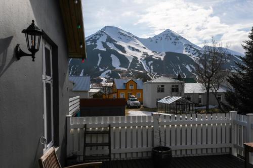 Balcony/terrace, Hotel Siglunes in Siglufjordur