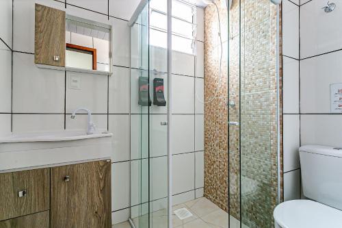 浴室, Apto bem localizado prox a UFSC e ao centro SED001 in 特林達迪