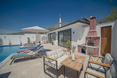 Sefam-Kalkan'da 2+1 Jakuzili Balayı Villası - image 3