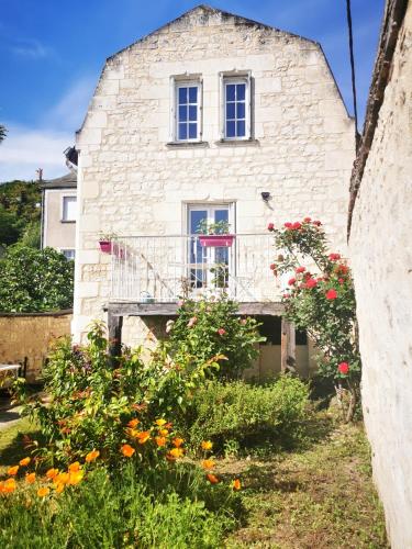 Maison au calme avec terrasse et jardin gîte à louer Chinon