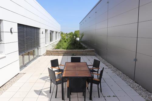 Erkély/terasz, Hotel Garni Fischerfleck in Ismaning near Munich in Ismaning