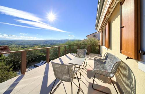 ระเบียง/ชานเรือน, Villa Rustika in ซูซาน