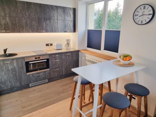 Kitchen, Kristella Kesklinna Apartment in Haapsalu