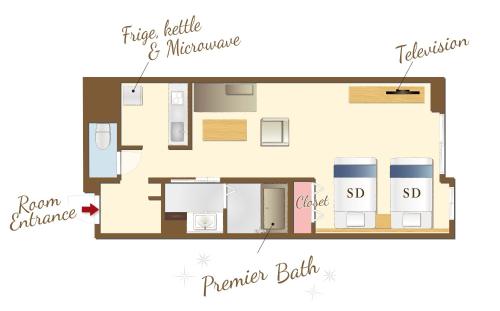 RESI STAY Mayu Grace Hotelプレミア デラックスツイン