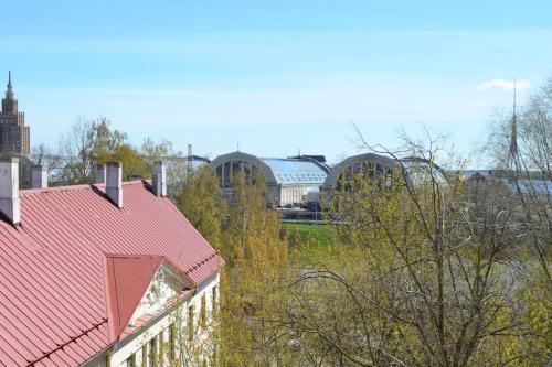 Luxury apartment with a balcony and view in Riga Old Town