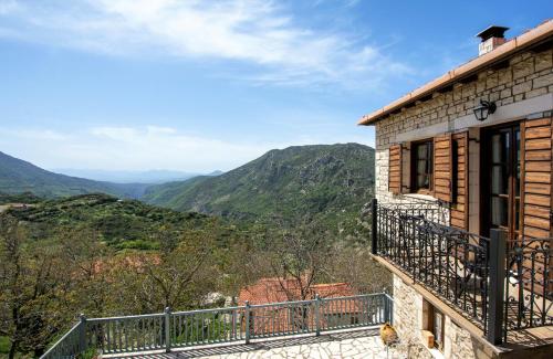 Erkély/terasz, Xenonas Orizontes in Dimitsana