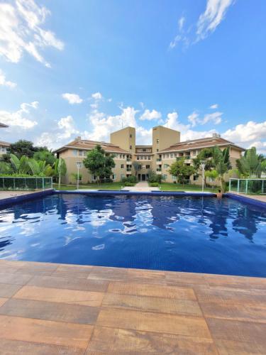 Úszómedence, The Sun Resort By Rei dos Flats (THE SUN RESORT, SHTN TRECHO 2, ENXOVAL DE CAMA E BANHO, PISCINA AQUECIDA, VAGA DE GARAGEM, ACADEMIA,) in Északi Szárny