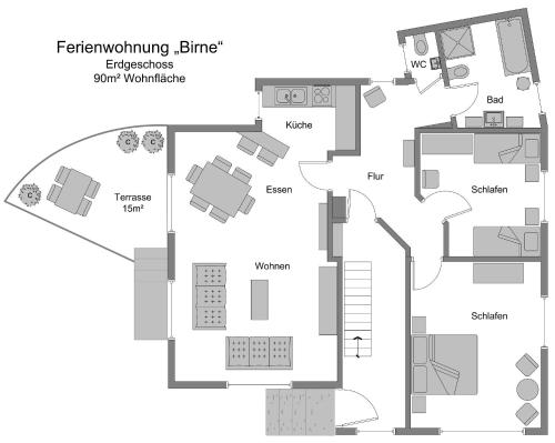 OBSTHAUS Ferienwohnung Birne