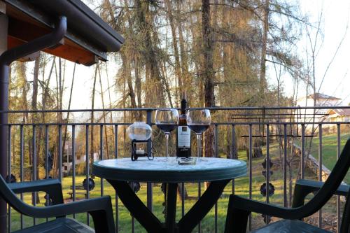 Erkély/terasz, hotel Parco Pineta in Cavareno