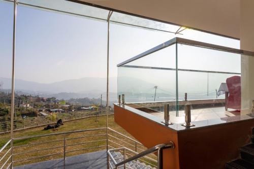 Balcony/terrace, Gorkha Garden Hotel in Gorkha