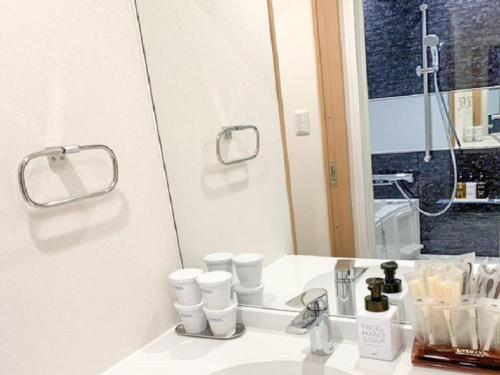 Fürdőszoba, Hotel LiVEMAX Kyoto Nijojo-Nishi in Kiotó