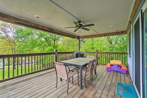 Table Rock Lake House with Fire Pit Steps to Water!