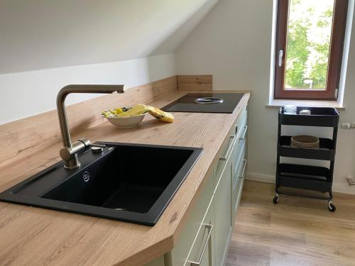 廚房, Apartment Hohe Pappel Weimar in 艾特斯伯格西德隆