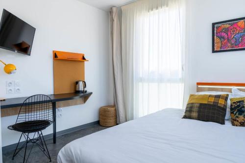 1 double bed
