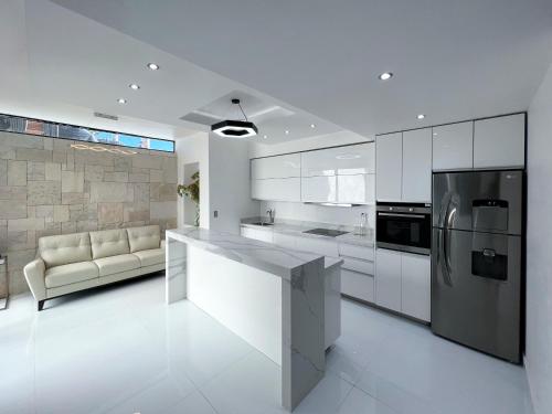 Kitchen, Cabaña la villa by Hotel Boutique Valle de Guadalupe in Guadaloupe