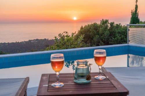 Stone Villa Eriphyle ,private witn sunset view