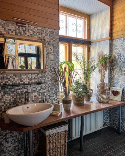 Bathroom, Spacious 1-bedroom apartment with Sauna in Rakvere