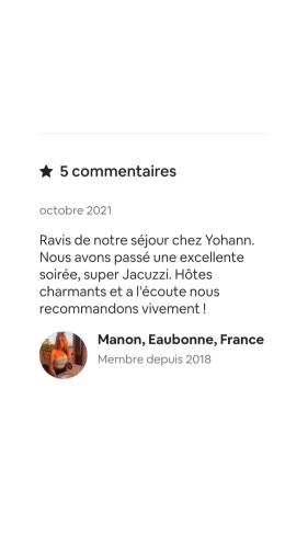 Levasion romantique loft jacuzzi et jardin privatif à 20 minutes de Paris et 10 minutes Stade de France Wifi Netflix