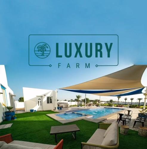 Swimming pool, Luxury Farm Villa in Musanaa Oman in Muladdah