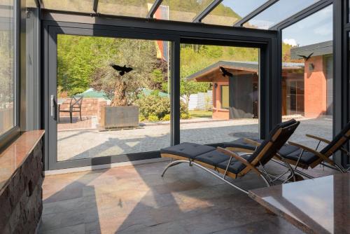 Erkély/terasz, Ferienwohnung Altschloss in Eppenbrunn