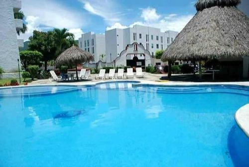 Blue house in Puerto Vallarta, Mexico