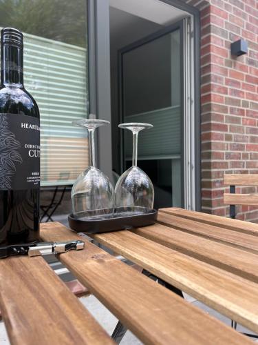 Erkély/terasz, Apartmenthaus Stade Schwingewiesen Apartment 2 in Stade