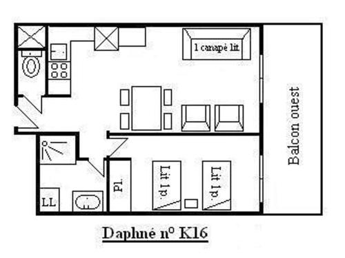 Appartement Meribel, 2 pieces, 4 personnes - FR-1-180-83 in Morel