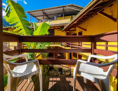 شرفة/ تراس, Pousada Cachadaco in Trindade