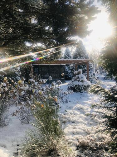 EifelChalet Arduina mit Wintergarten und Saunahaus im Naturpark Hohes Venn- Eifel