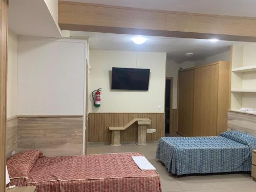 Közös társalgó / TV, Hostal Juan XXIII in Alcobendas