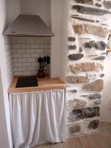 köök, Charmant Studio dans l’Ancienne Mairie in Cazilhac