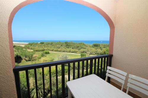 TRO91 - Studio cabine vue mer dans une residence avec piscine - Location saisonnière - Saint-Cyprien