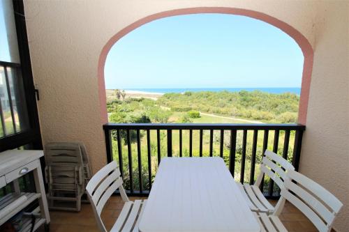 TRO91 - Studio cabine vue mer dans une residence avec piscine - Plage de Saint-Cyprien