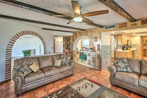 Patio and Panoramic Views Hillside Lake Havasu Home