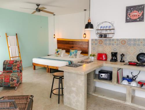Kitchen, Les Suites Calle 2 by Galian in Tulum