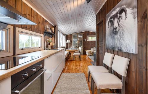 Kjøkken, 4 Bedroom Gorgeous Home In Sjusjøen in Sjusjøen