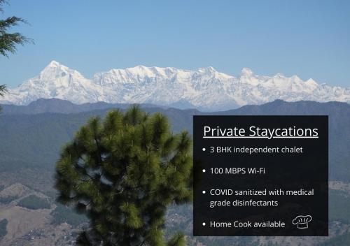Hostie Onella - Private 3BHK Mountain Chalet with breathtaking Himalayan views