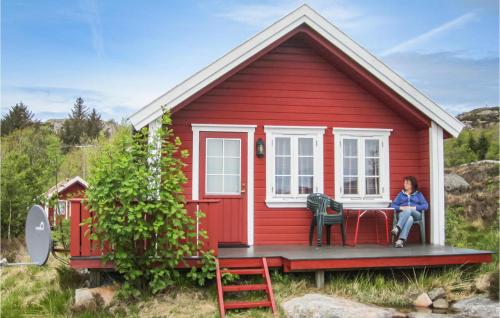 . Awesome Home In Spangereid With Kitchen