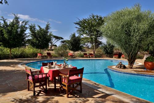 Étterem, Kibo Safari Camp in Amboseli Nemzeti Park