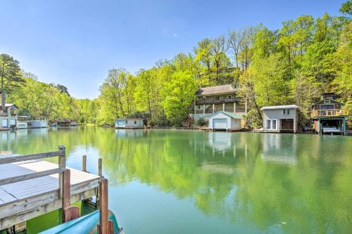 Charming Waterfront Cottage with Porch and Grill! in Landrum, USA