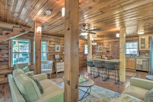 Charming Waterfront Cottage with Porch and Grill! in Landrum, USA