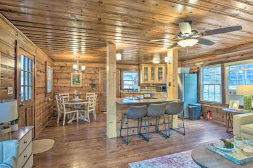Charming Waterfront Cottage with Porch and Grill! in Landrum, USA