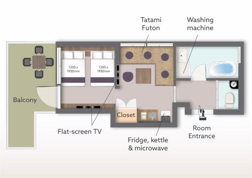 Terrace Twin Suite - Non-smoking