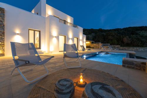 Eneos Villa #2 Pool & Sea view, Paros gîte à louer Maráthion