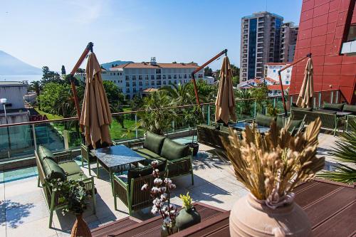 Erkély/terasz, Hotel Plaza in Slovenska Beach