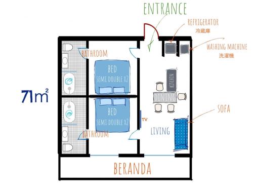 Blue Steak Wonder Chatan Room Type - Deluxe Suite